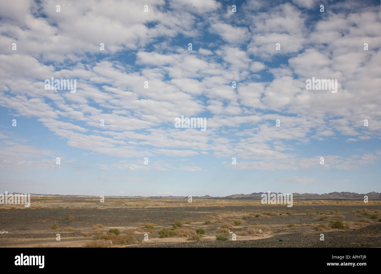 Silk Route China Xinjiang Wüste Gobi Stockfoto