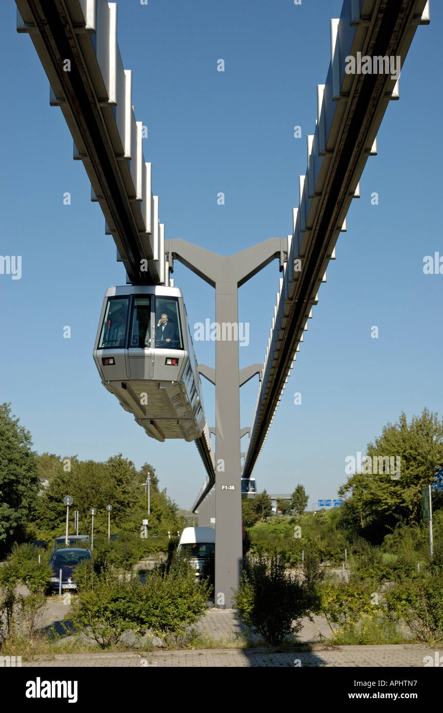 Skytrain, Flughafen Düsseldorf International, Deutschland. Stockfoto