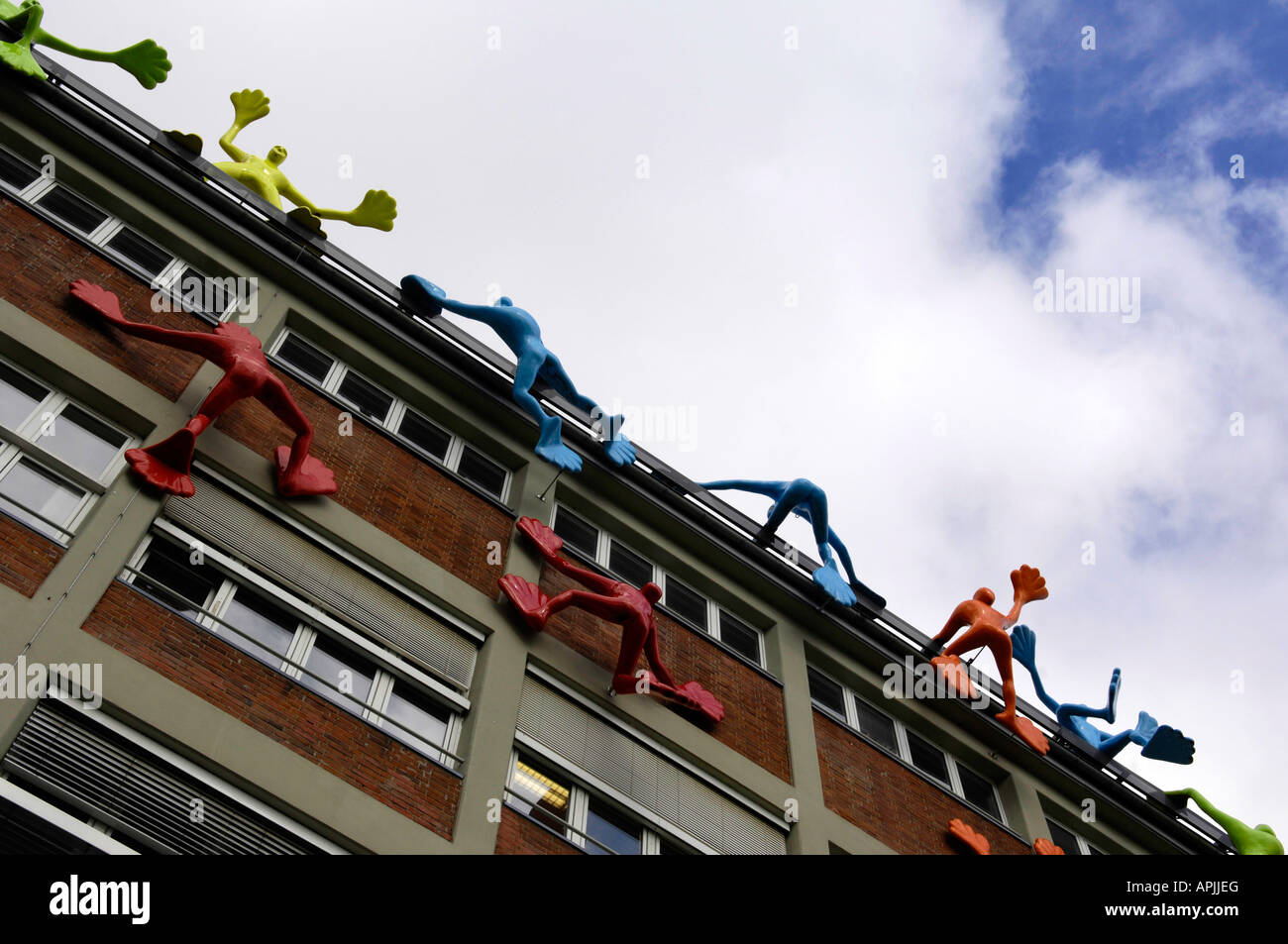Bau Architektur Medienhafen Düsseldorf Düsseldorf Düsseldorf Deutschland Reisen Tourismus Stadt urbane Moderne mit Europa Stockfoto
