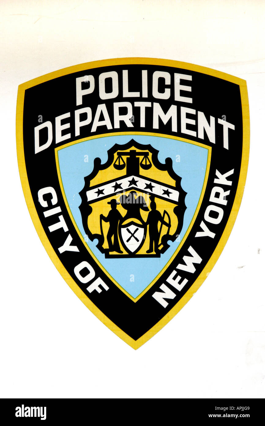 New York Police Department Abzeichen Stockfoto
