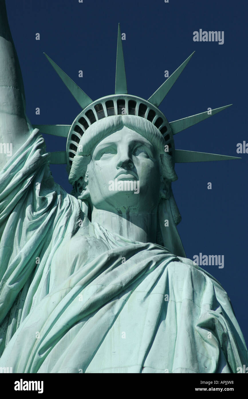 Nahaufnahme der Statue of Liberty Stockfoto