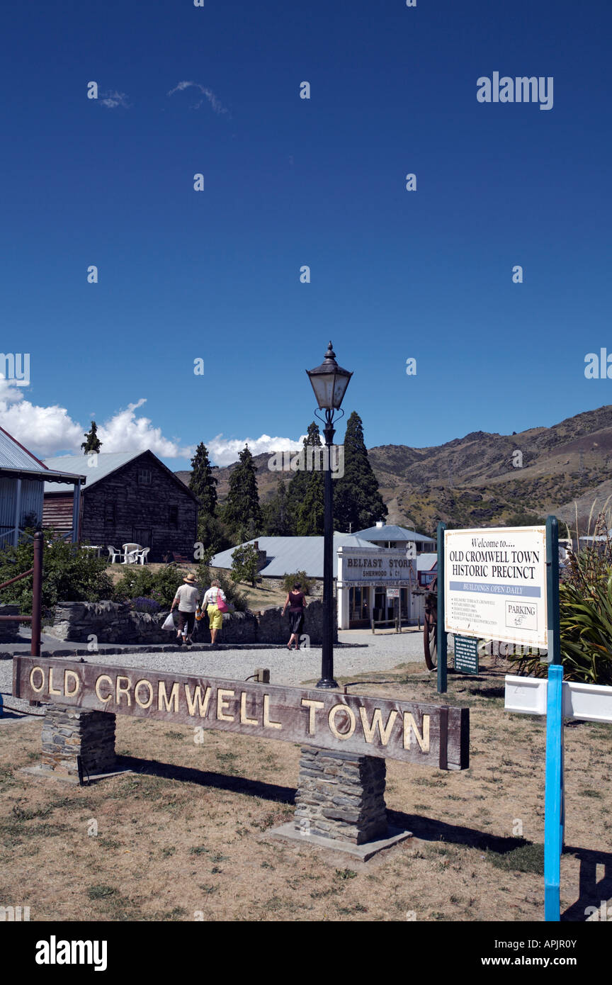 Cromwell Altstadt historisches Stadtviertel, Central Otago, Südinsel, Neuseeland Stockfoto