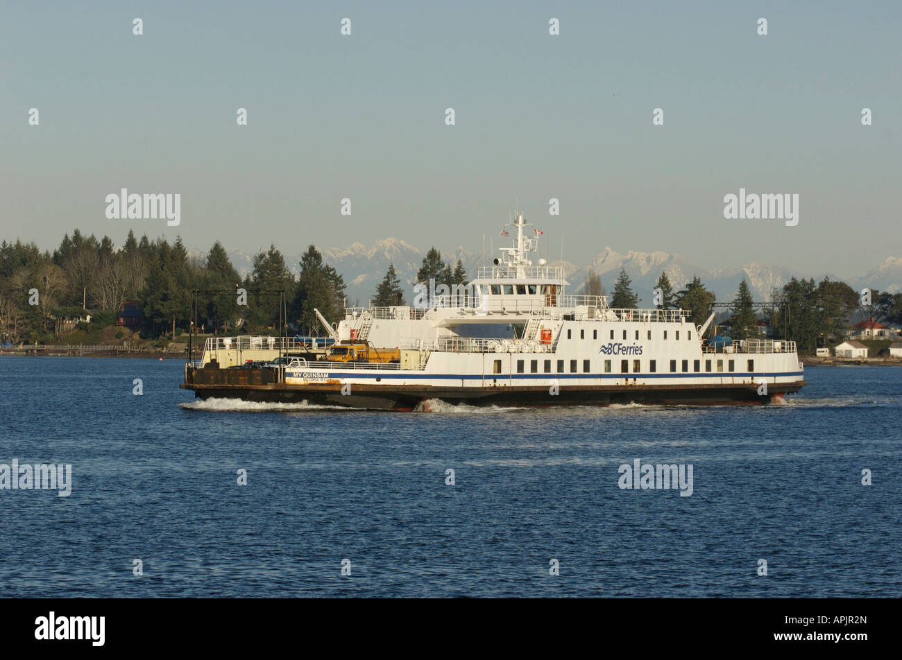 BC Ferries MV Quinsam Autofähre zwischen Gabriola Island und Nanimo British Columbia Kanada Stockfoto