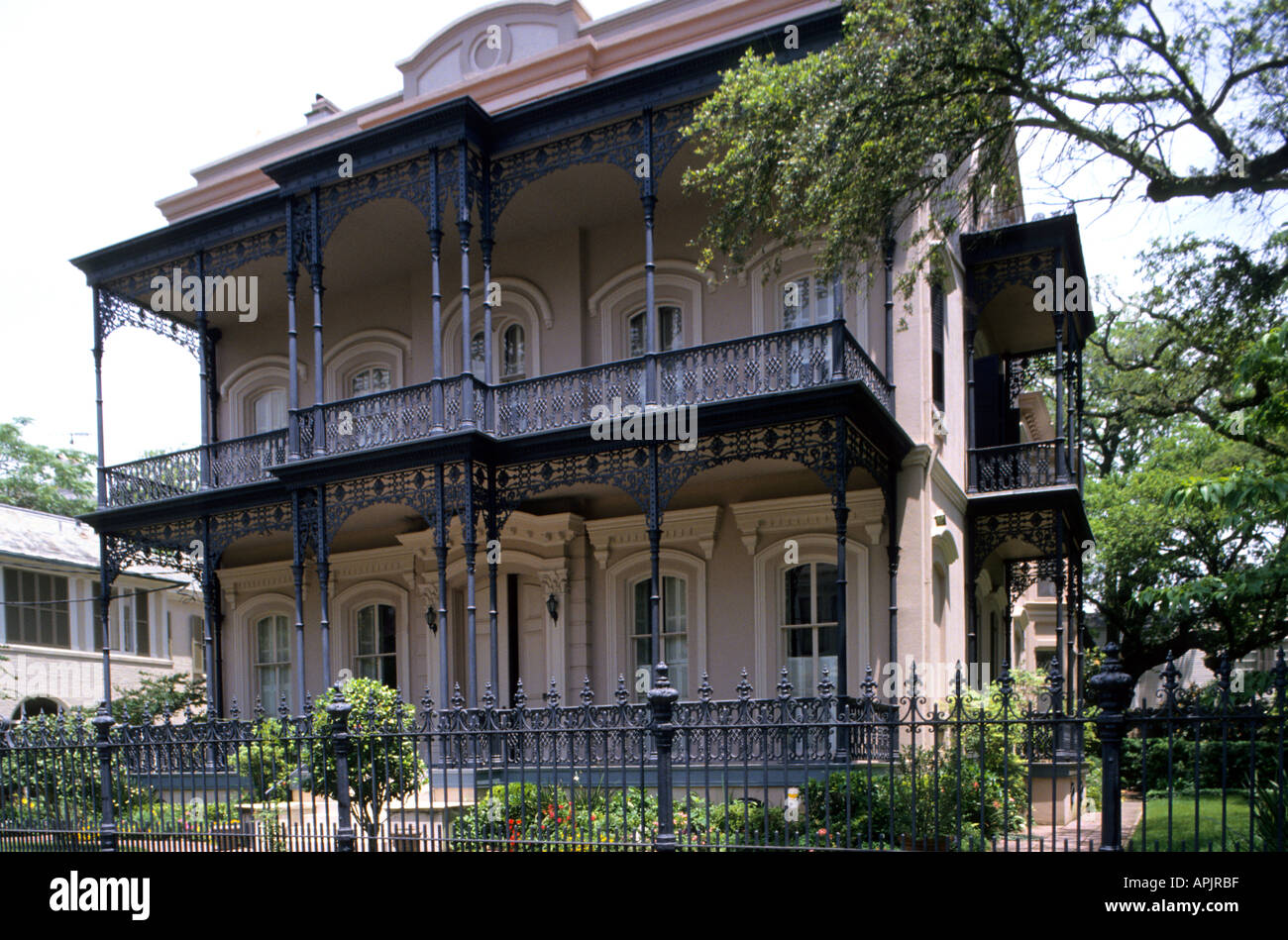 Garden District Von New Orleans Des 19 Jahrhunderts Villen
