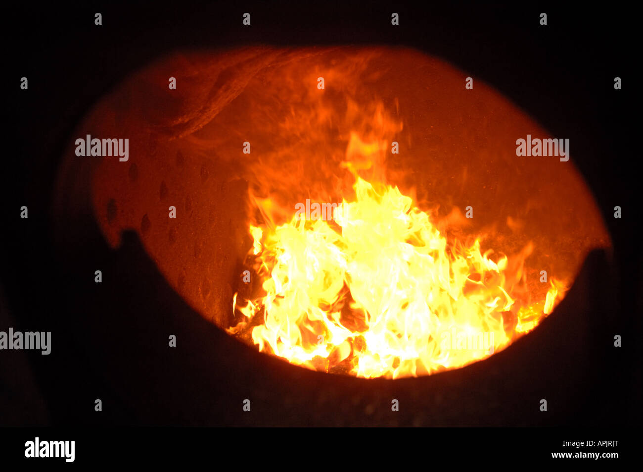 Feuerraum Stockfoto