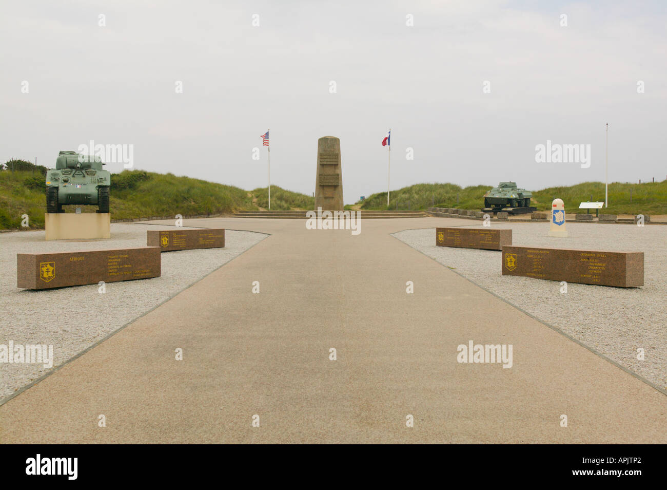 Utah Beach WW2 Battle Website Normandie Frankreich Stockfoto