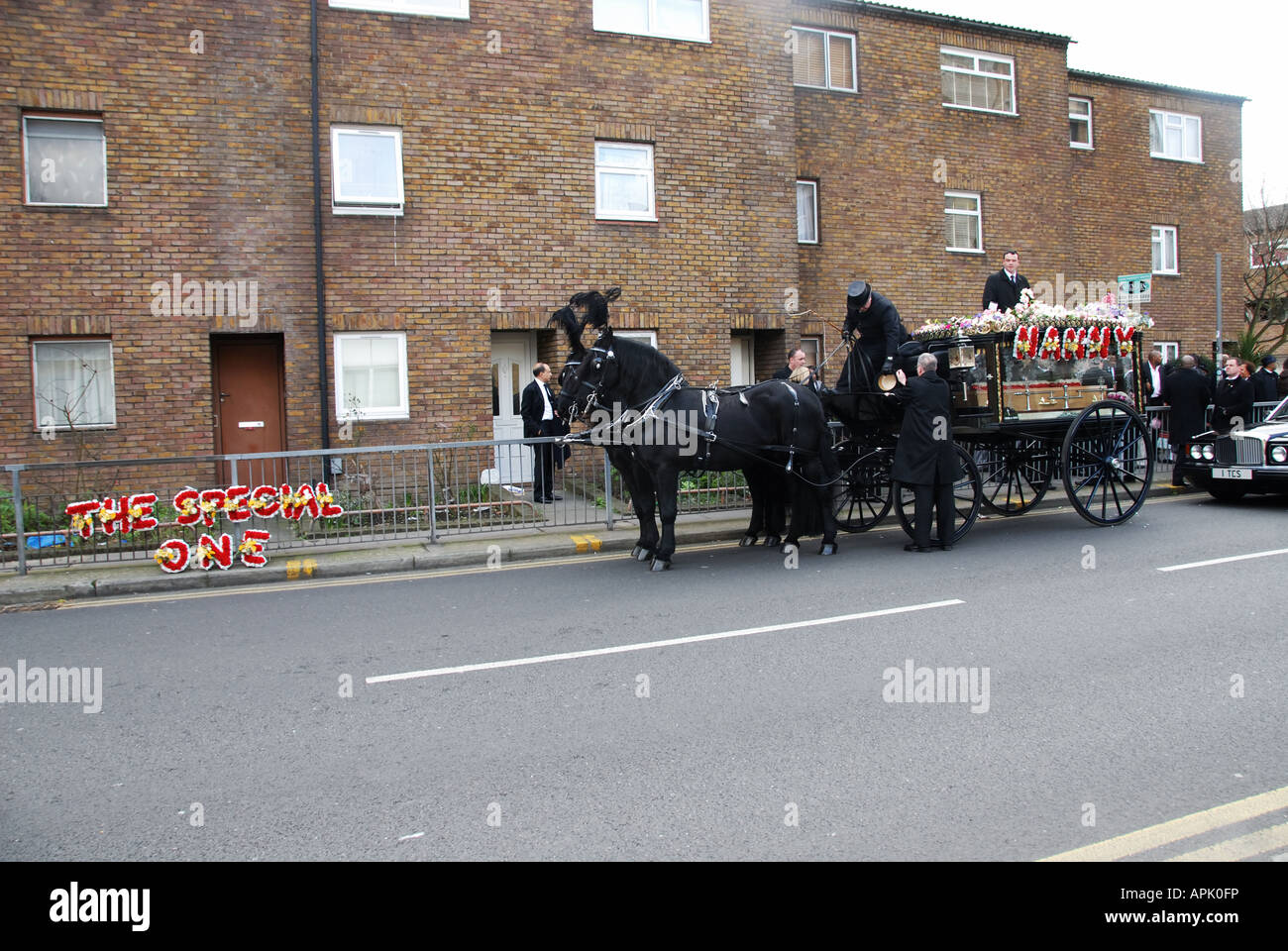 London England UK traditionelle Beerdigung Stockfoto