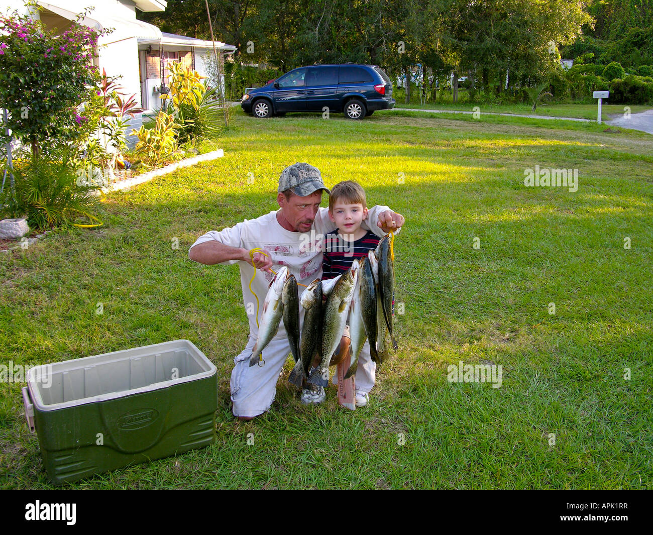 Bobby und Hunter Stockfoto