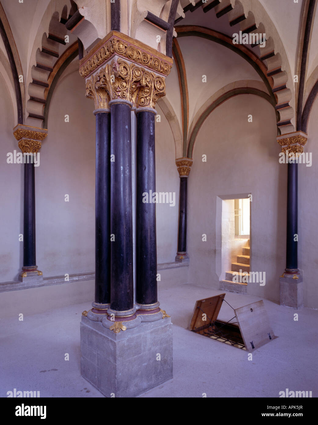 Schloss Neuenburg, Freyburg/Unstrut, Erbaut um 1090, Doppelkapelle, Burg Stockfoto