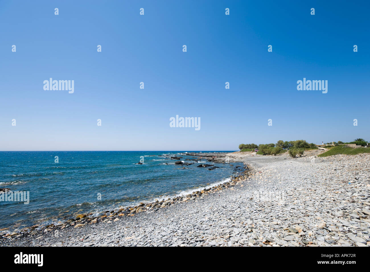 Strand, Livadia, West Coast, Provinz Chania, Kreta, Griechenland Stockfoto