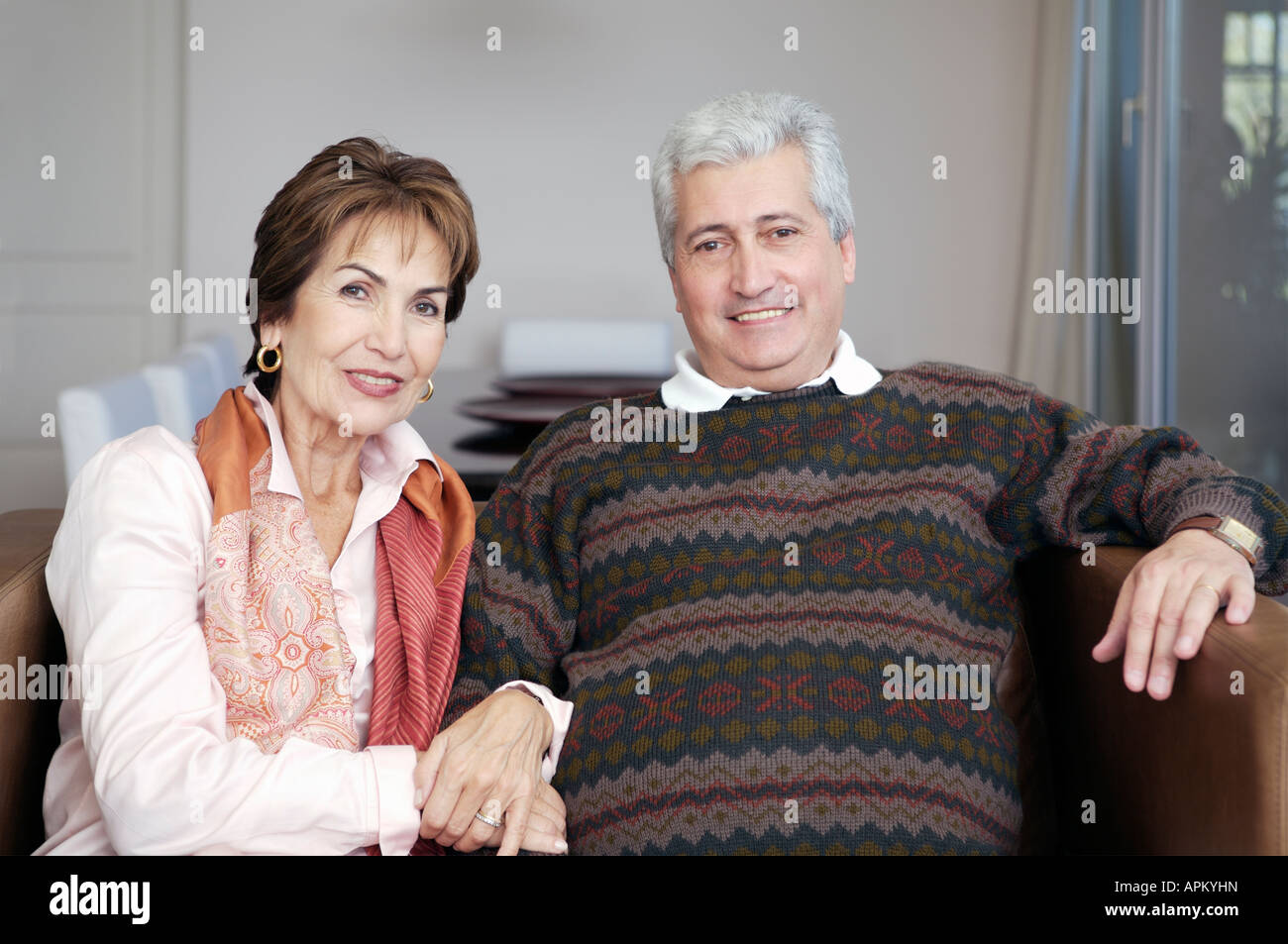 Älteres Paar zu Hause Stockfoto