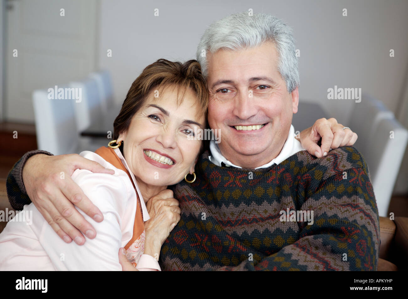 Älteres Paar zu Hause Stockfoto