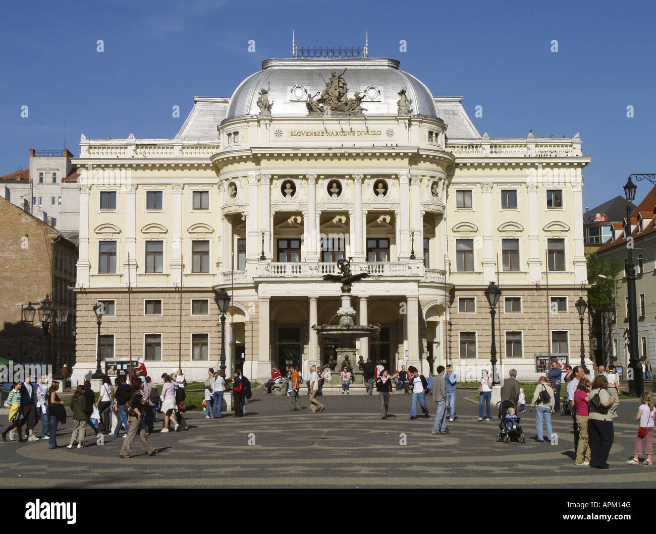 Bratislava, Nationaltheater, der Slowakei, Pressburg Stockfoto