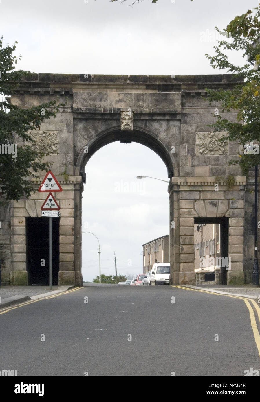 Bischöfe Gate Derry City Nordirland Www Osheaphotography com Stockfoto