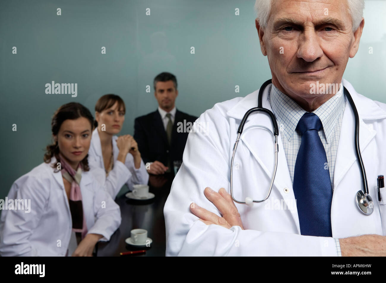 Krankenhaus-Manager Vorstandssitzung Stockfoto