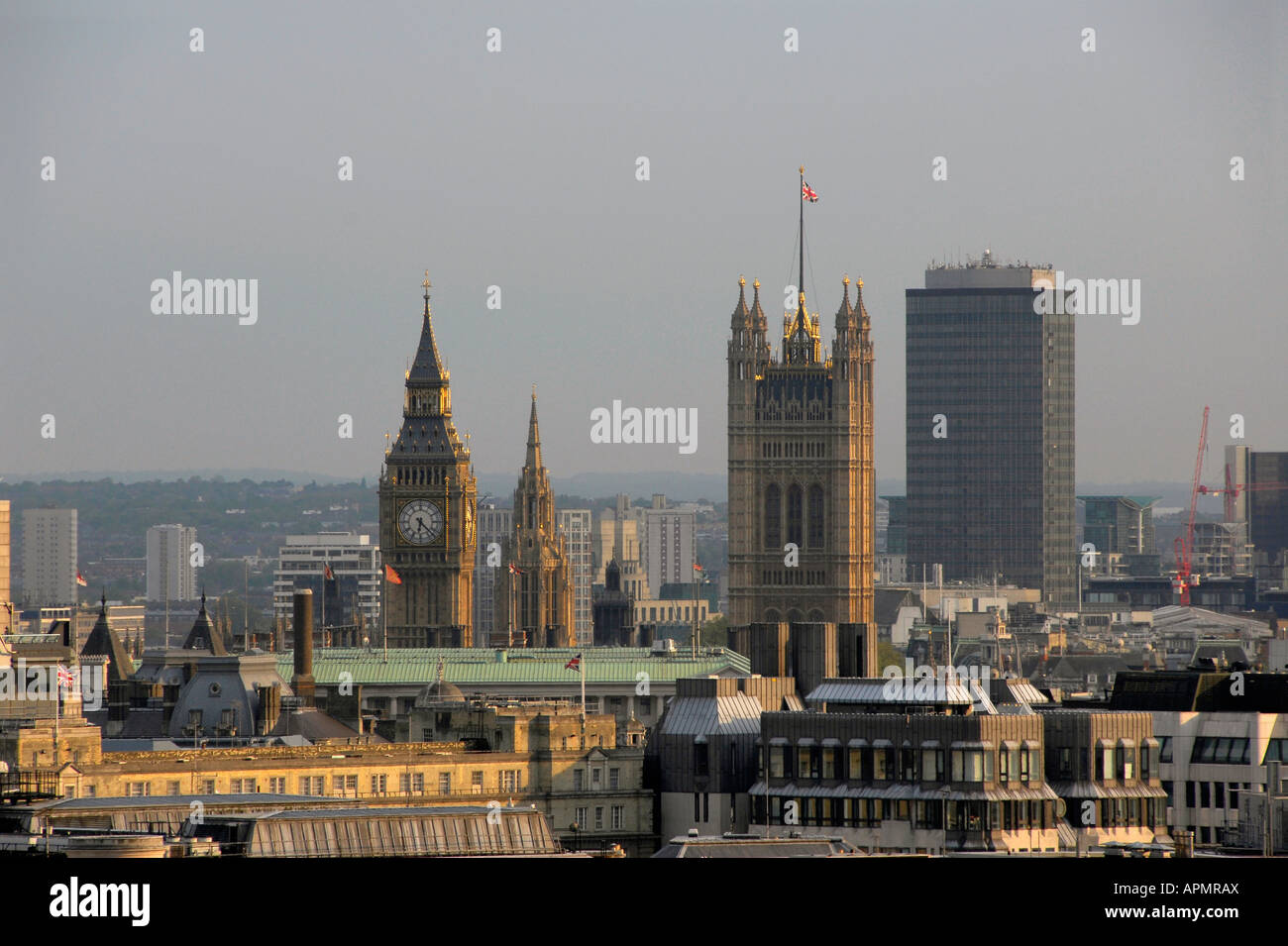 London Skyline Big Ben und die Houses of Parliament Stockfoto