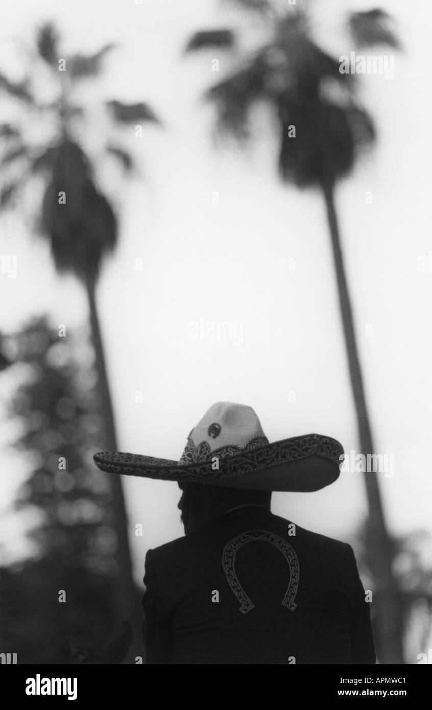 Mann mit Sombrero-Hut Stockfoto