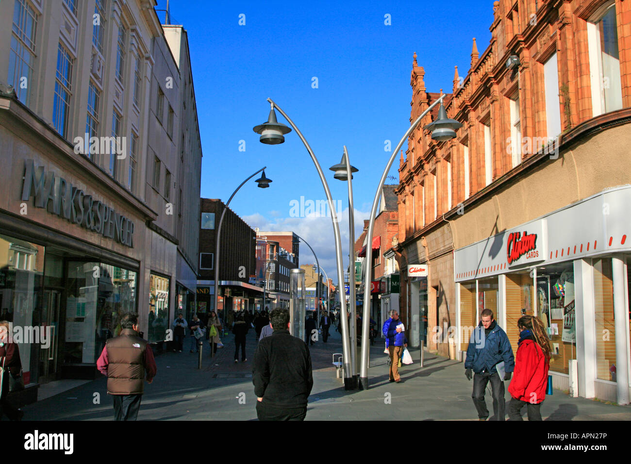 Einkaufen Bedford Stadtzentrum Bedfordshire England uk gb Stockfoto