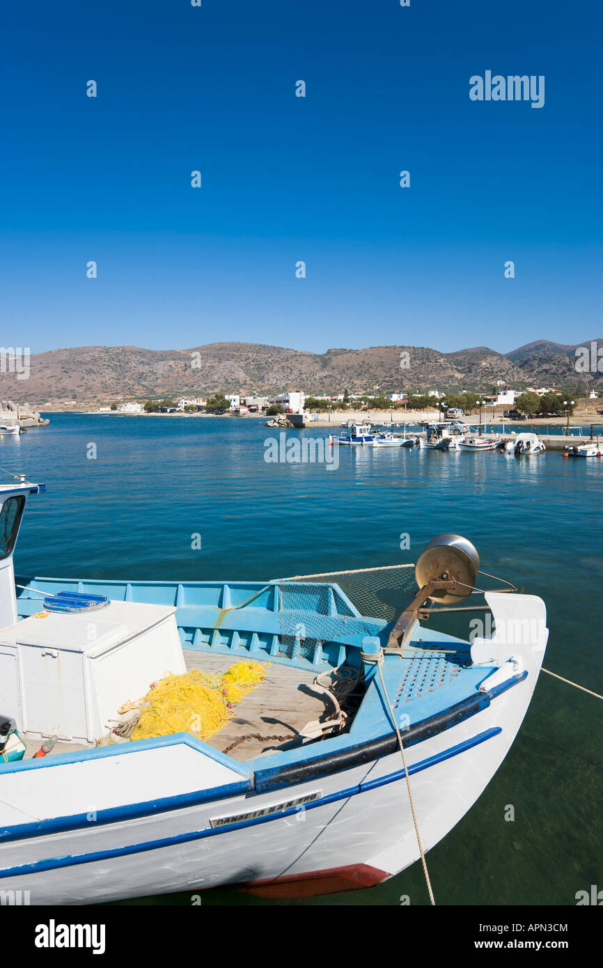 Hafen, Milatos, Lasithi Provinz, Nordküste, Kreta, Griechenland Stockfoto