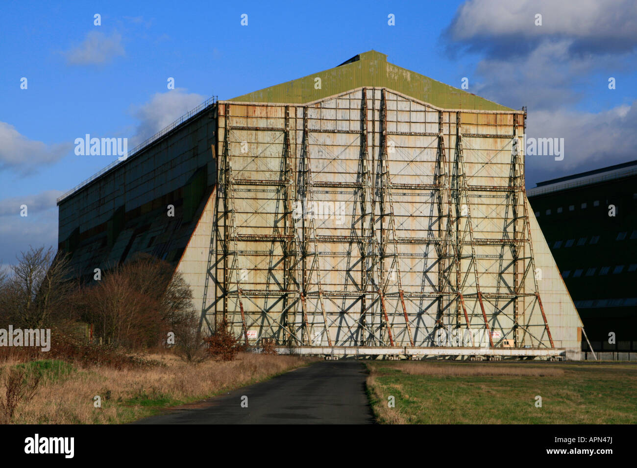 Cardington wirft Bedford, Bedfordshire für Luftschiff-Bau verwendet die Heimat des Luftschiffs R101 Kriegszeit England uk gb Stockfoto