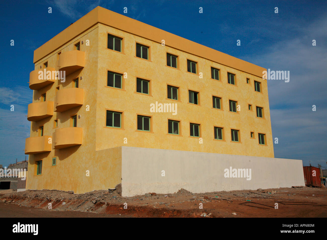 Unvollendete Urlaub Appartementhaus in Santa Maria auf der Insel Sal auf den Kapverdischen Inseln Stockfoto