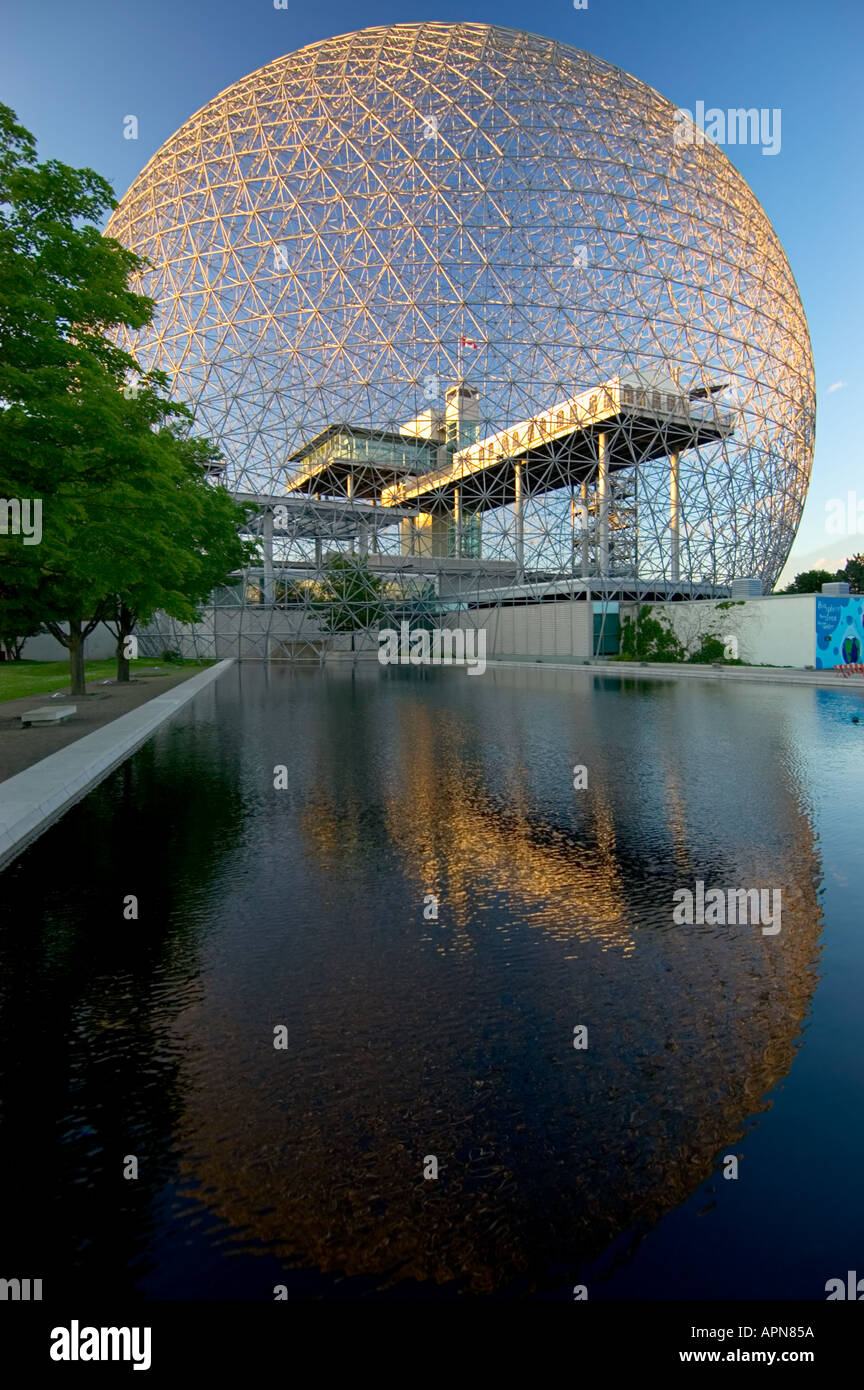 Biosphäre, Île Sainte-Hélène, Parc des Iles, Montreal, Quebec, Kanada Stockfoto