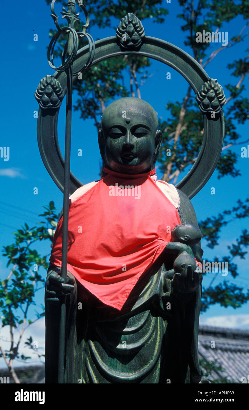 Statue von Bodhisattua Kstigarda, Japan Stockfoto