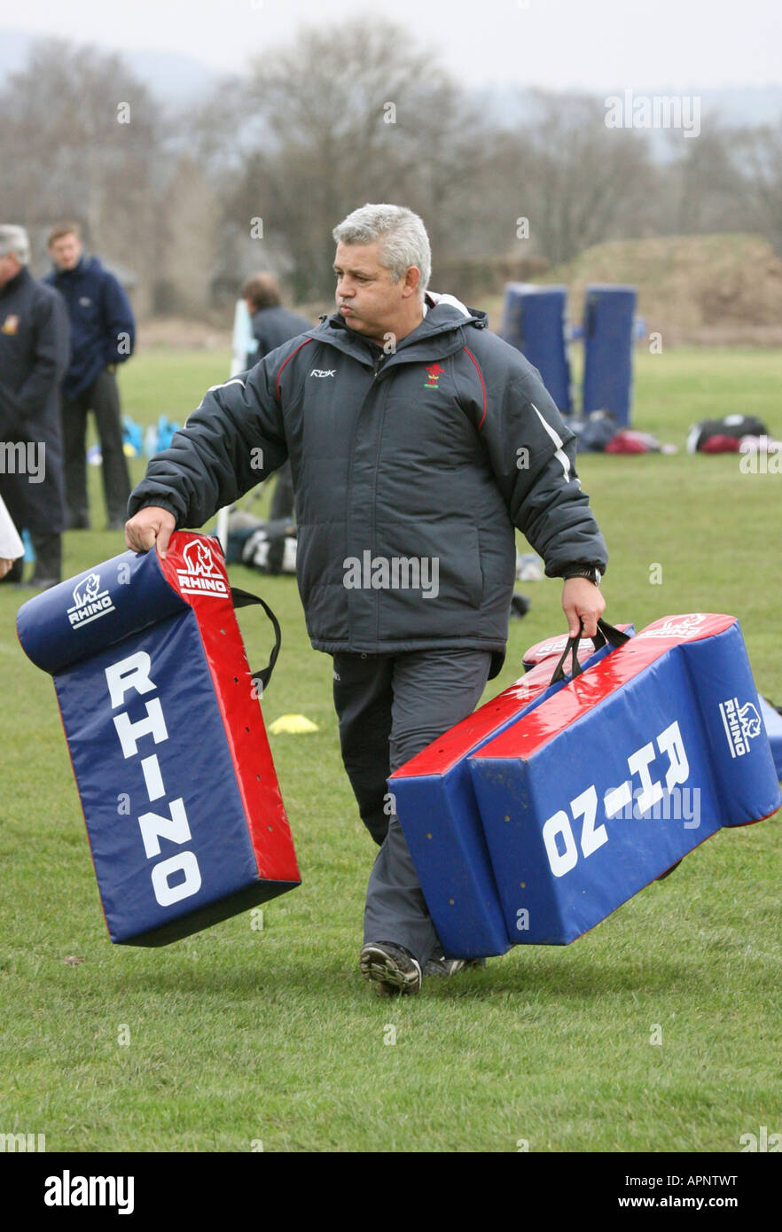 Walisischen Rugby Union Training Boden Hensol Vale von Glamorgan South Wales GB UK 2008 Stockfoto