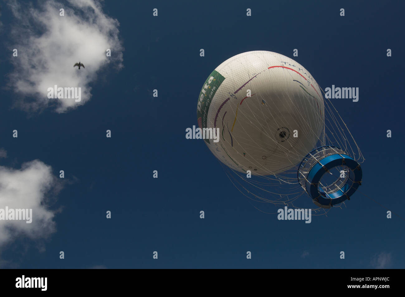 Touristischen Fesselballon am Hafen von Funchal, Madeira, Portugal Stockfoto