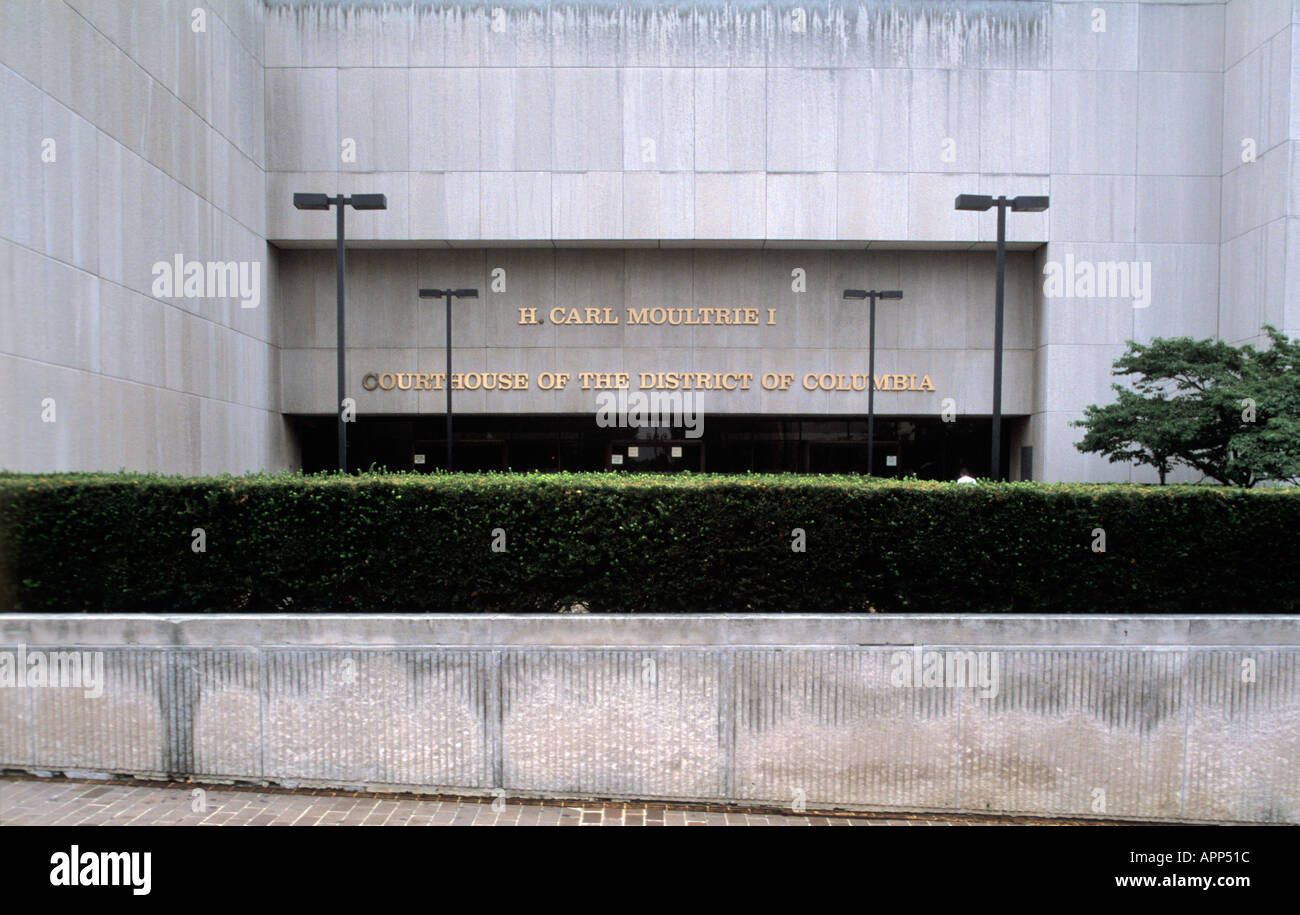 District Of Columbia Superior Court in Washington, D.C. Stockfoto