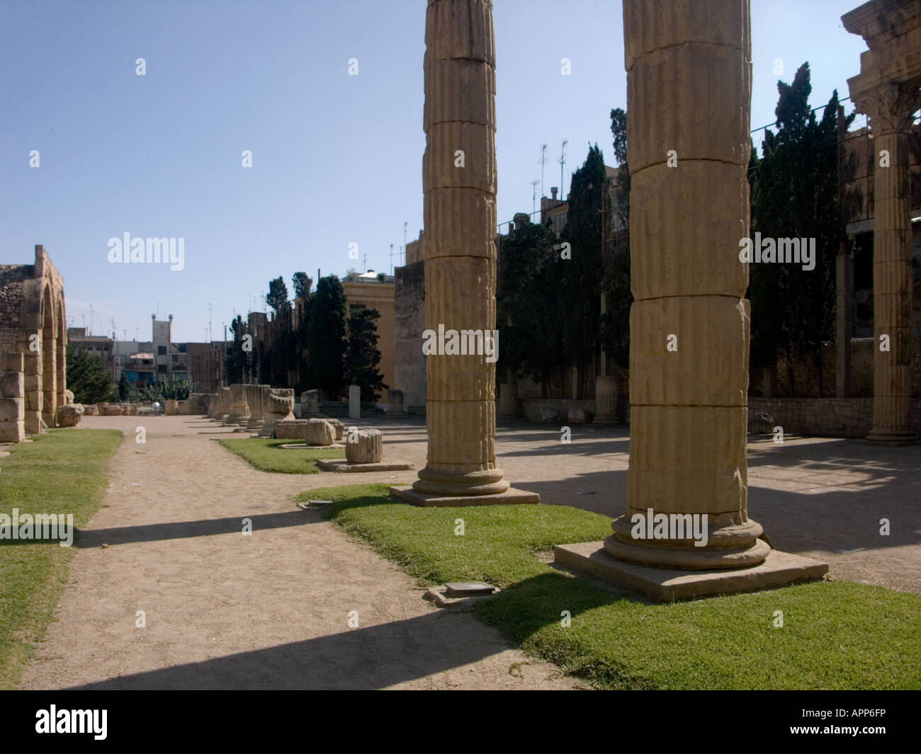 Ancient roman forum tarragona catalunya Fotos und Bildmaterial in