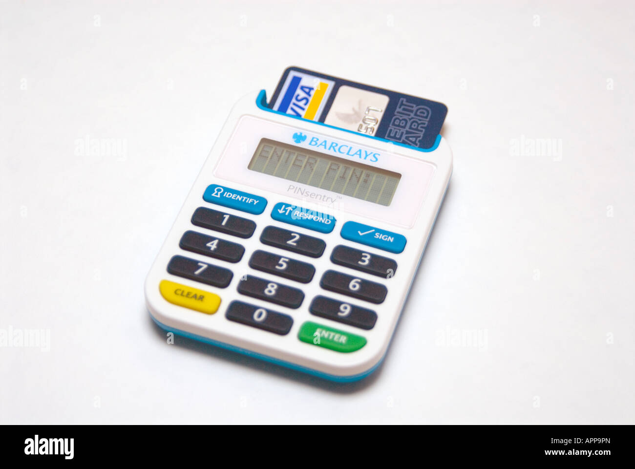 Barclays Bank PINsentry Gerät Stockfoto