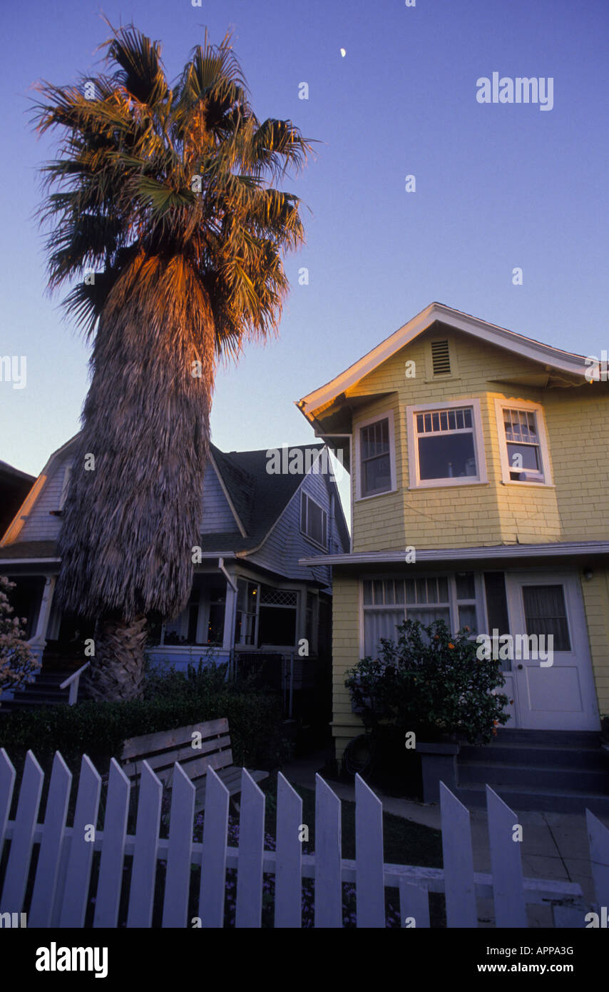 Häuser in Venedig Los Angeles Kalifornien USA Stockfoto