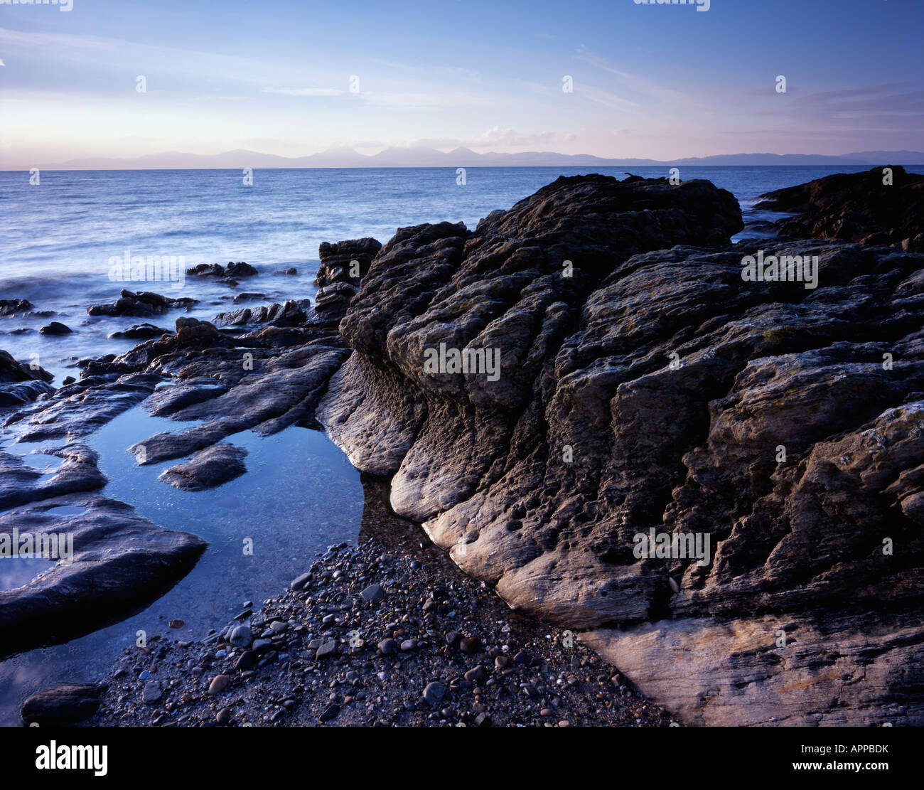 Isle of Jura von Kilberry, Argyll, Schottland, Großbritannien. Stockfoto