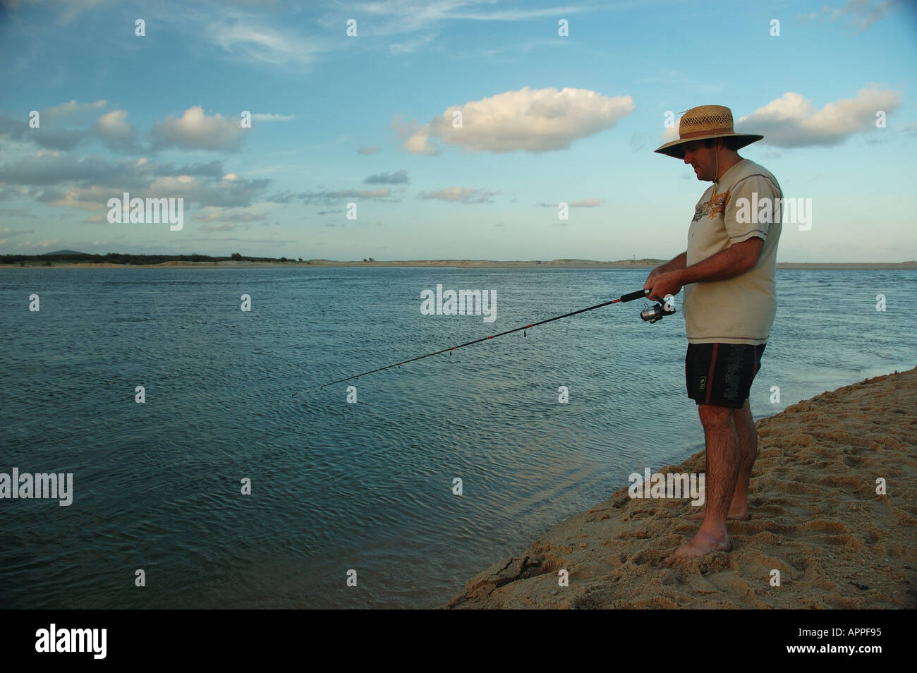 Bevo Angeln Maroochydore Sunshine Coast Queensland Australien dsc 9326 Stockfoto