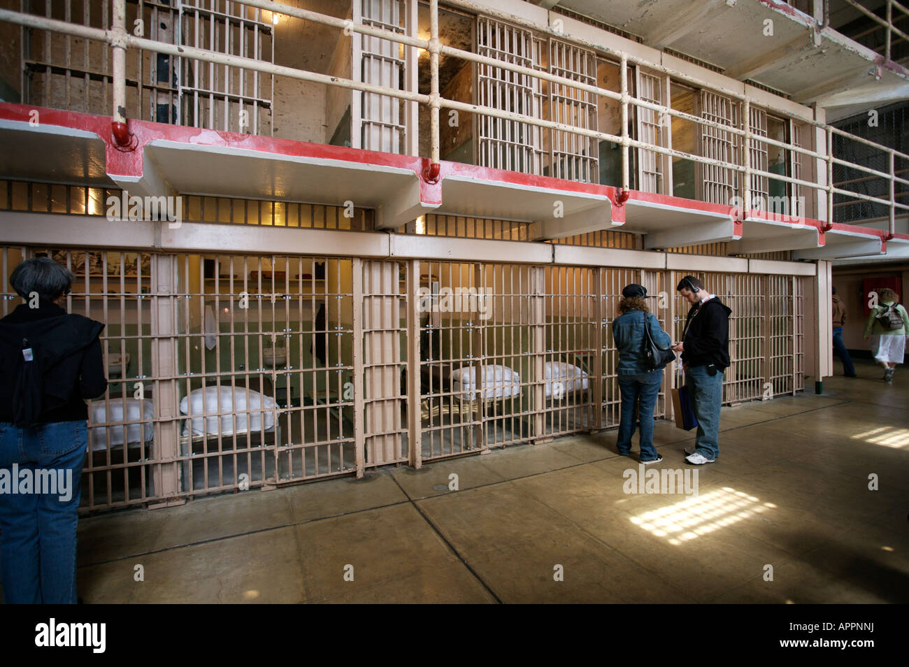 Innere des Alcatraz Gefängnis San Francisco Kalifornien, USA Stockfoto