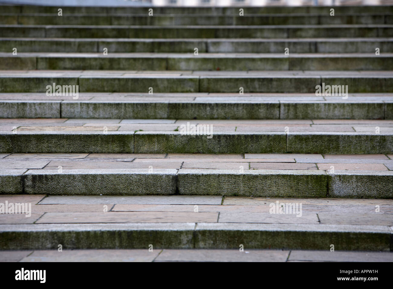 Reihe von Outdoor-Treppenaufstiegs Belfast Nordirland Vereinigtes Königreich Stockfoto