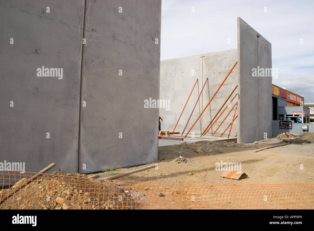 bunte Baustelle - 1 Stockfoto