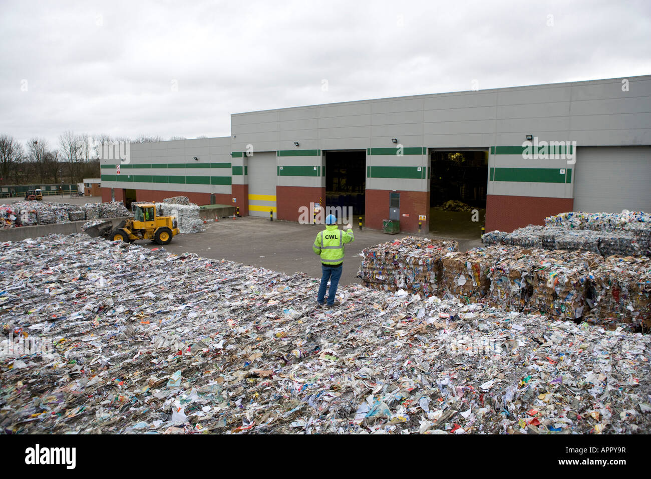 Gemeinschaft Abfallrecycling Milton Keynes Stockfoto