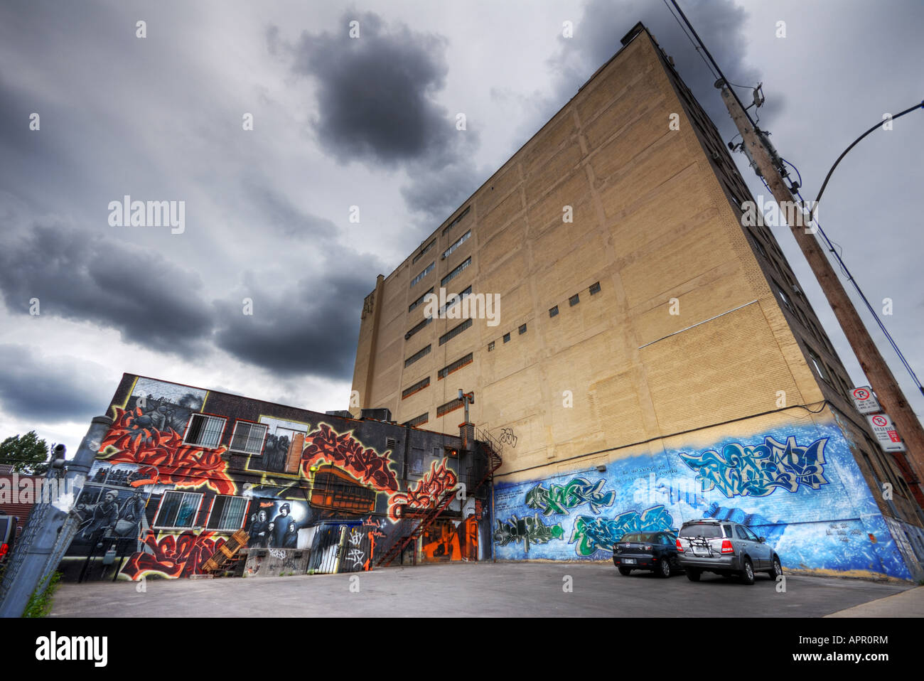 Die andere Seite der Saint-Laurent Boulevard, Montreal, Quebec, Kanada Stockfoto