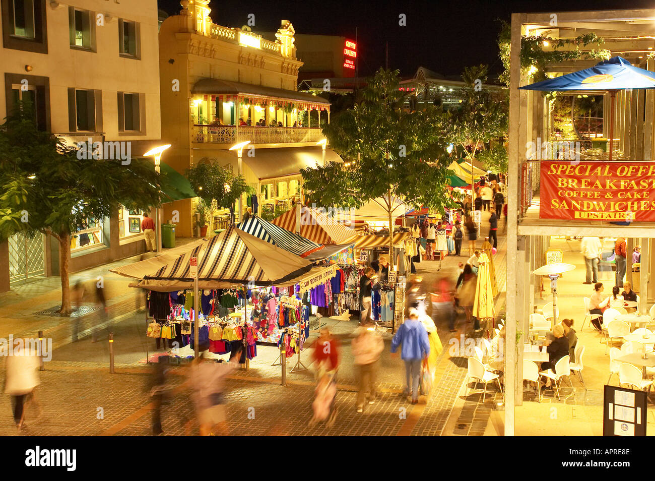 Freitag Nacht Markt South Bank Parklands Brisbane Queensland Australien