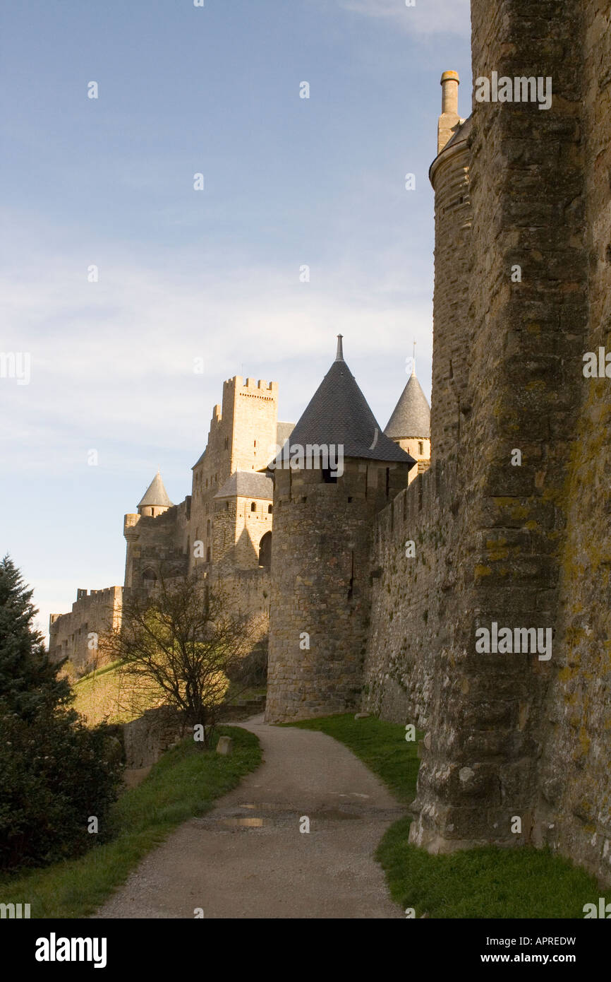 Burg von Carcassonne Stockfoto