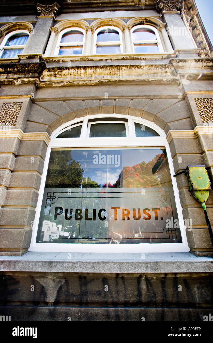 Alten Geschäftshaus Whanganui-Neuseeland Stockfoto