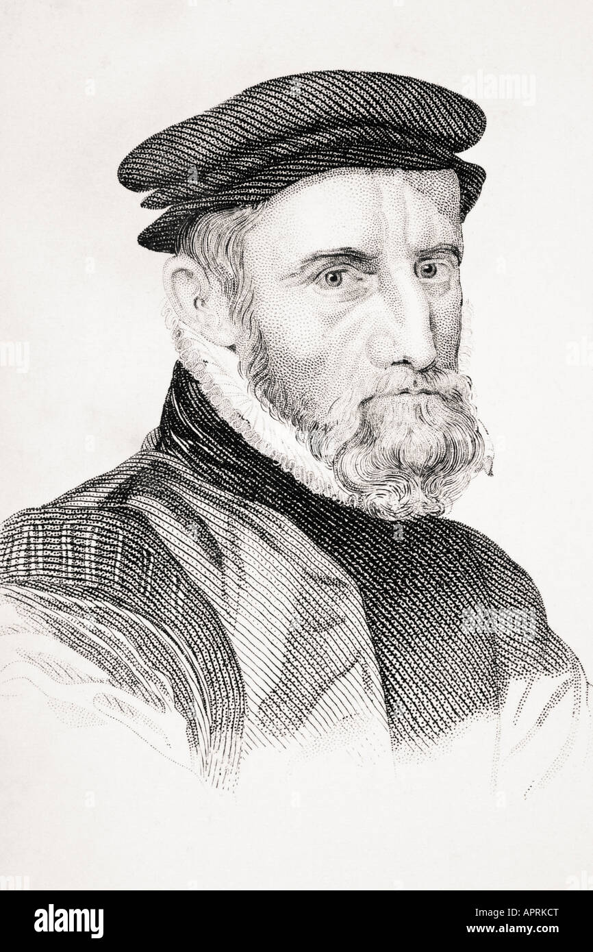 Sir Thomas Gresham, 1518/19 - 1579. Englischer Kaufmann, Finanzierer und Gründer der Royal Exchange. Stockfoto