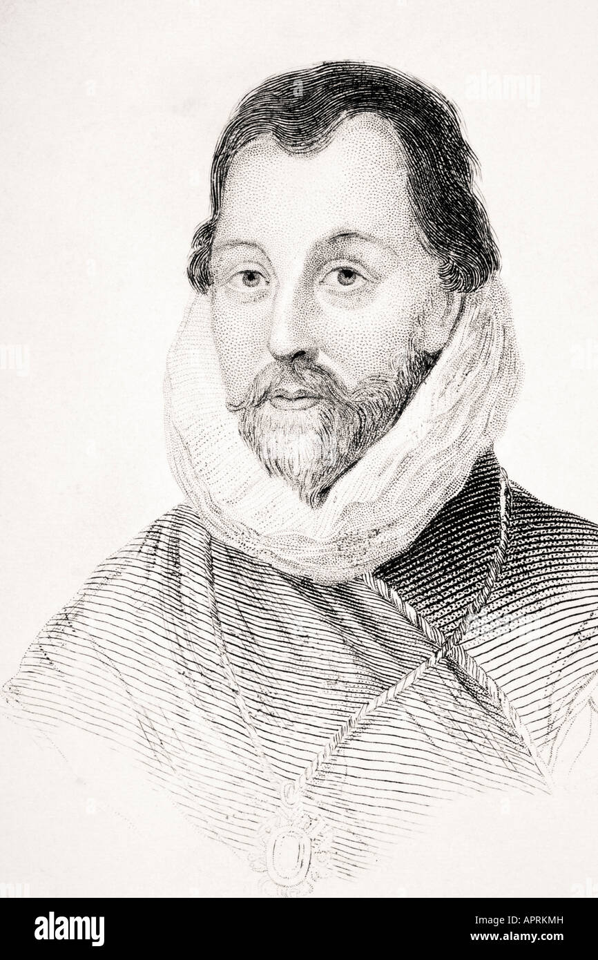 Sir Francis Drake, c. 1540 –1596. Englischer Seekapitän, Privatmann, Marineoffizier und Entdecker. Stockfoto