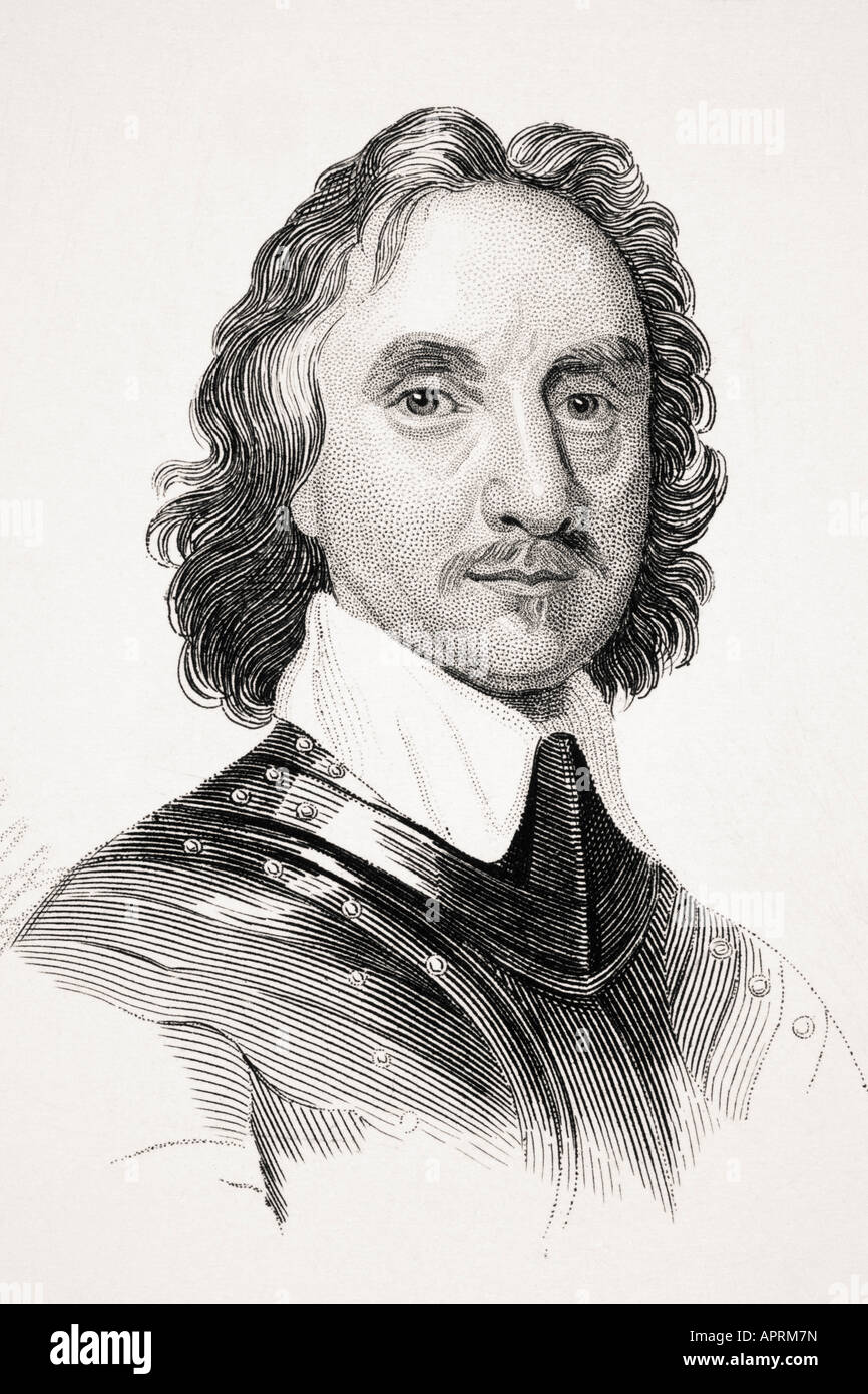 Oliver Cromwell, 15991658. Englischer Militärführer, Politiker und