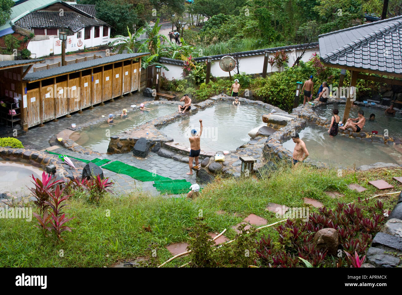 Millennium Hot Springs öffentliche Bäder Beitou Thermal Tal Taipei Taiwan Stockfoto