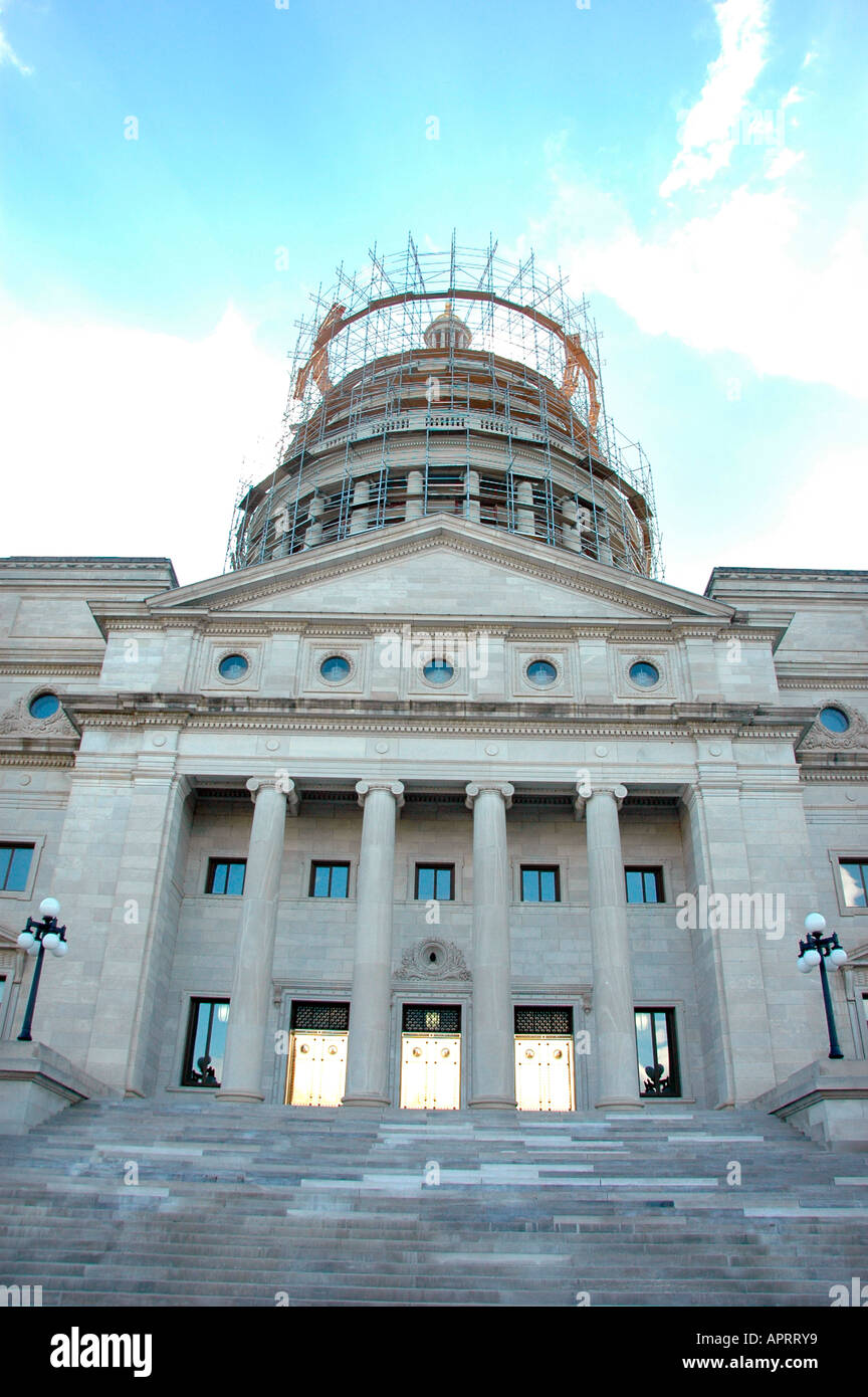 State Capitol in Little Rock Arkansas im Umbau Stockfoto