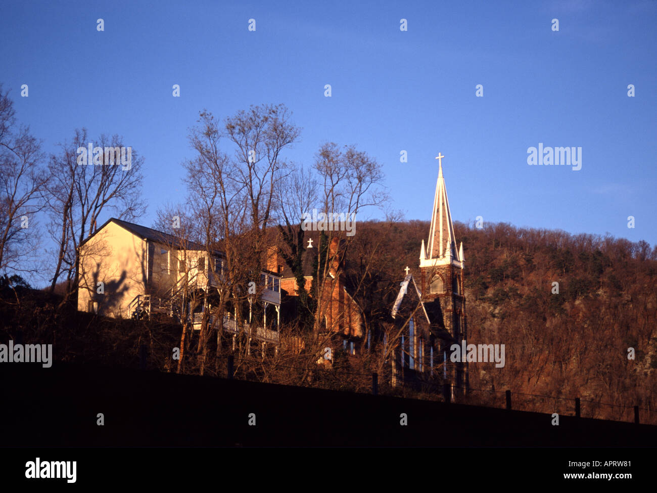 Kirche in Harpers Ferry, West Virginia Stockfoto