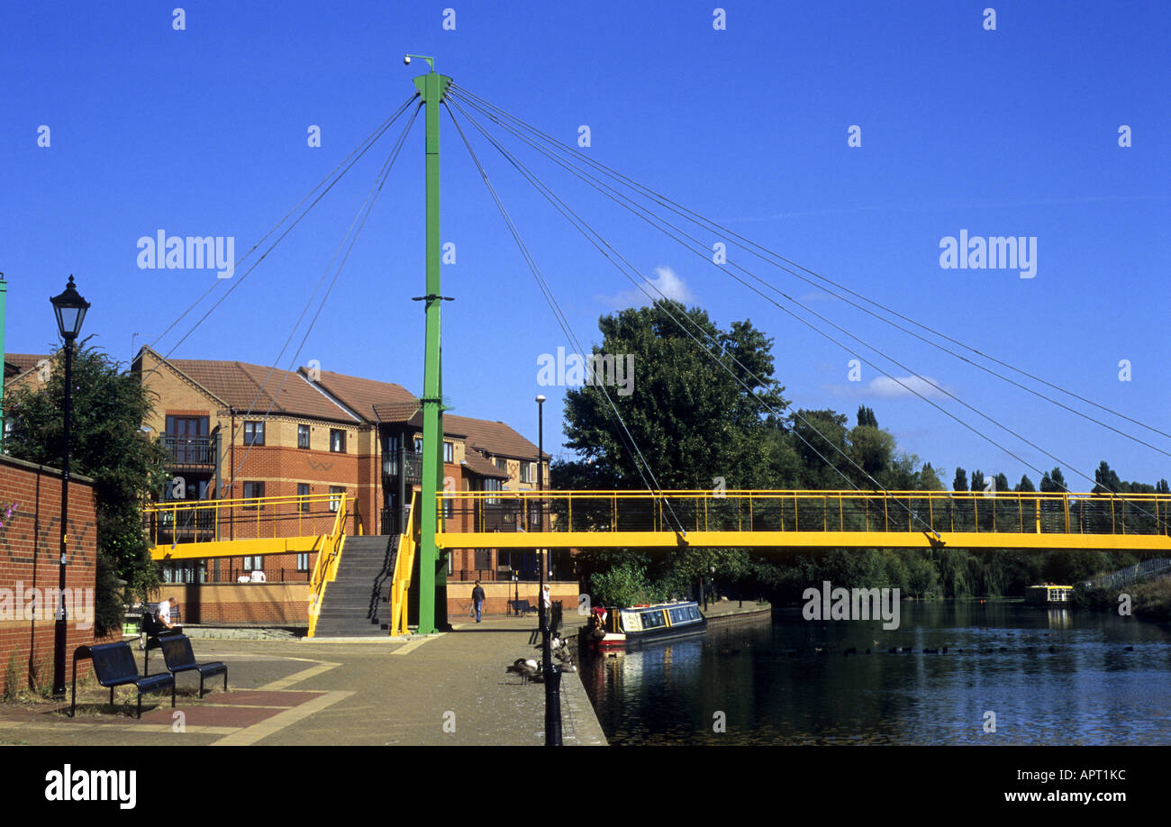 Fluss Nene, Northampton, Northamptonshire, England, Vereinigtes Königreich Stockfoto